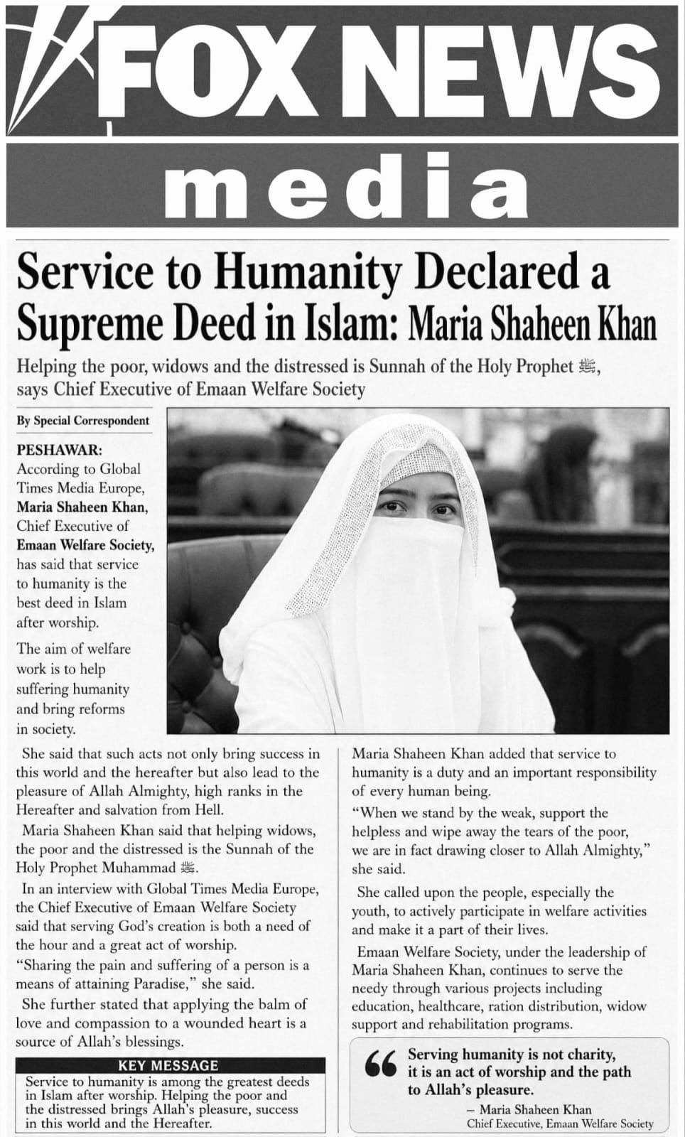 Hands joined in support — community welfare in Swabi